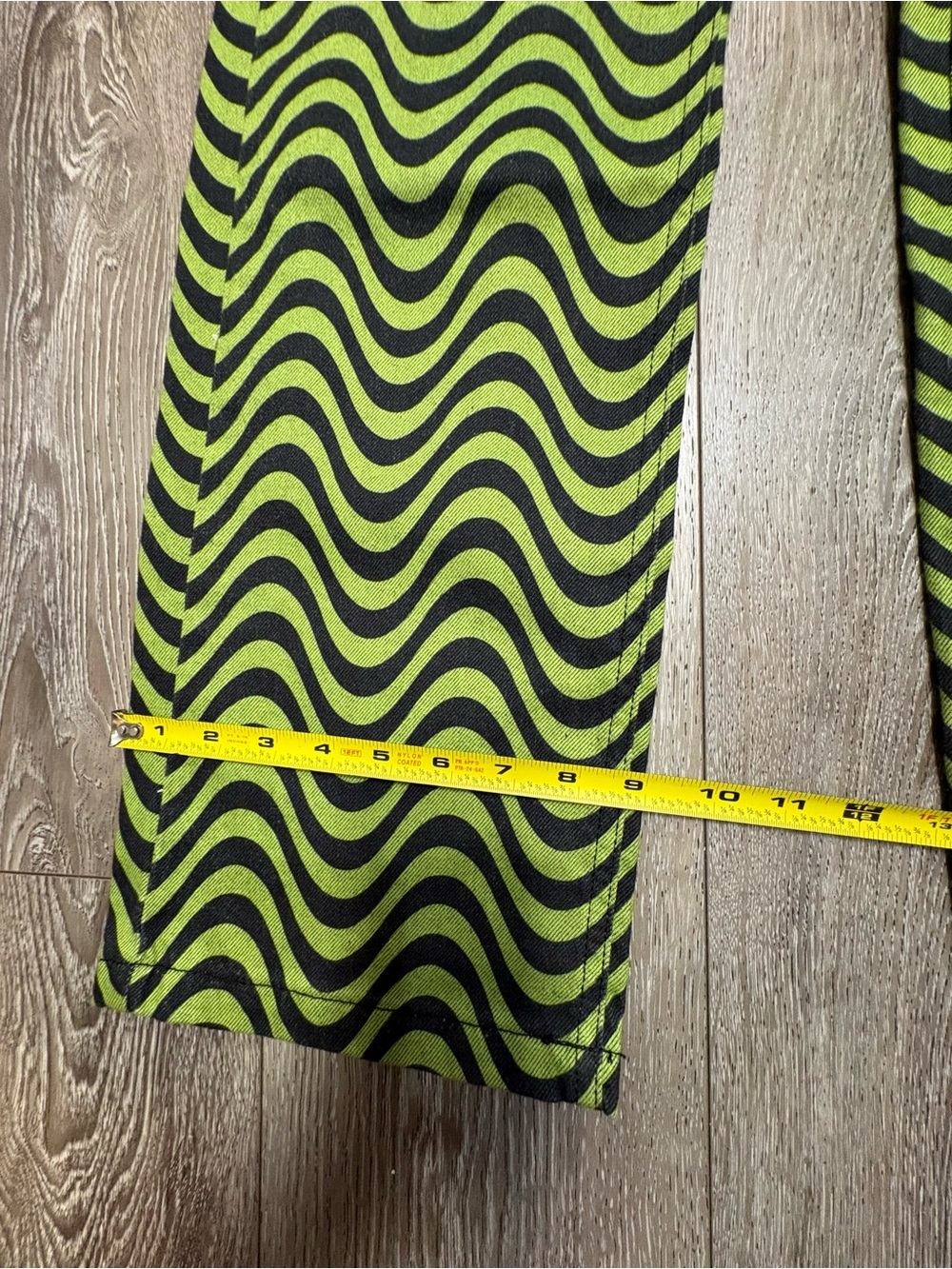 The Ragged priest lime & charcoal wave Dad jeans - Picture 6 of 12
